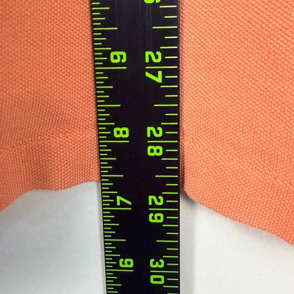 Polo Ralph Lauren Polo Shirt Mens L Orange Peach Classic Pique Cotton Golf Pony